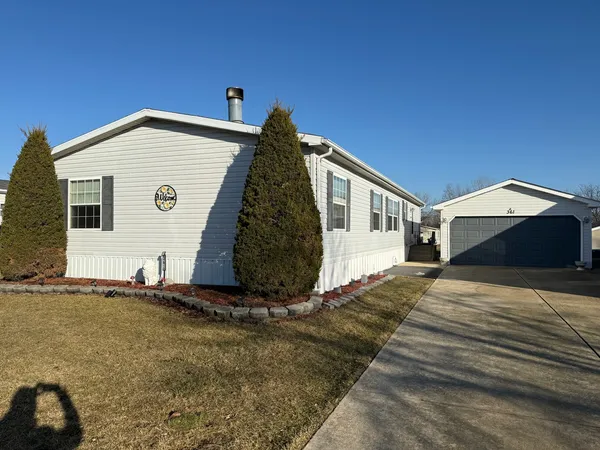 a view of backyard of house