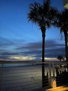 a view of a balcony