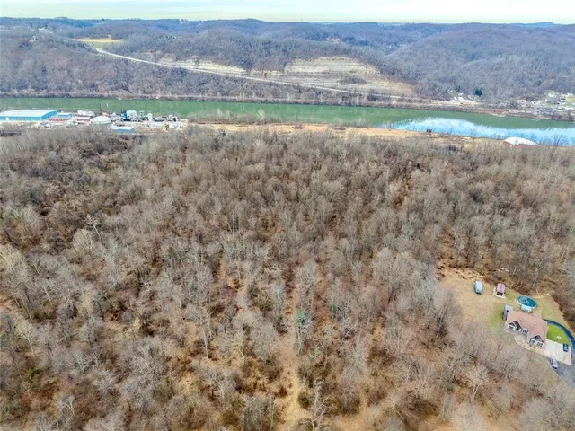 a view of an outdoor space with mountain view