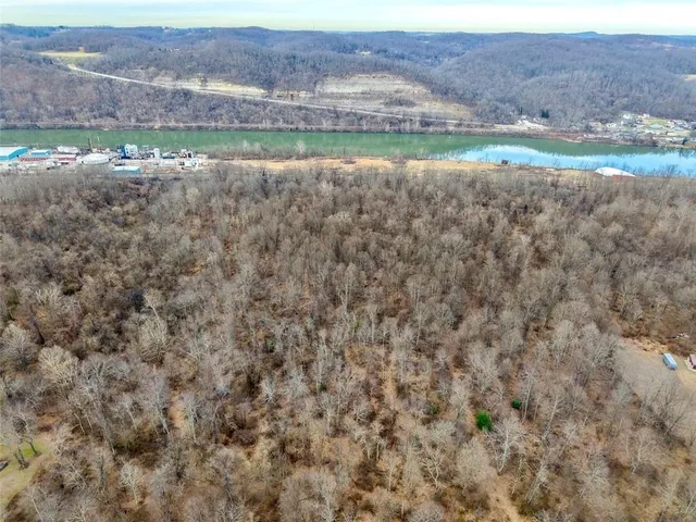 a view of city and mountain