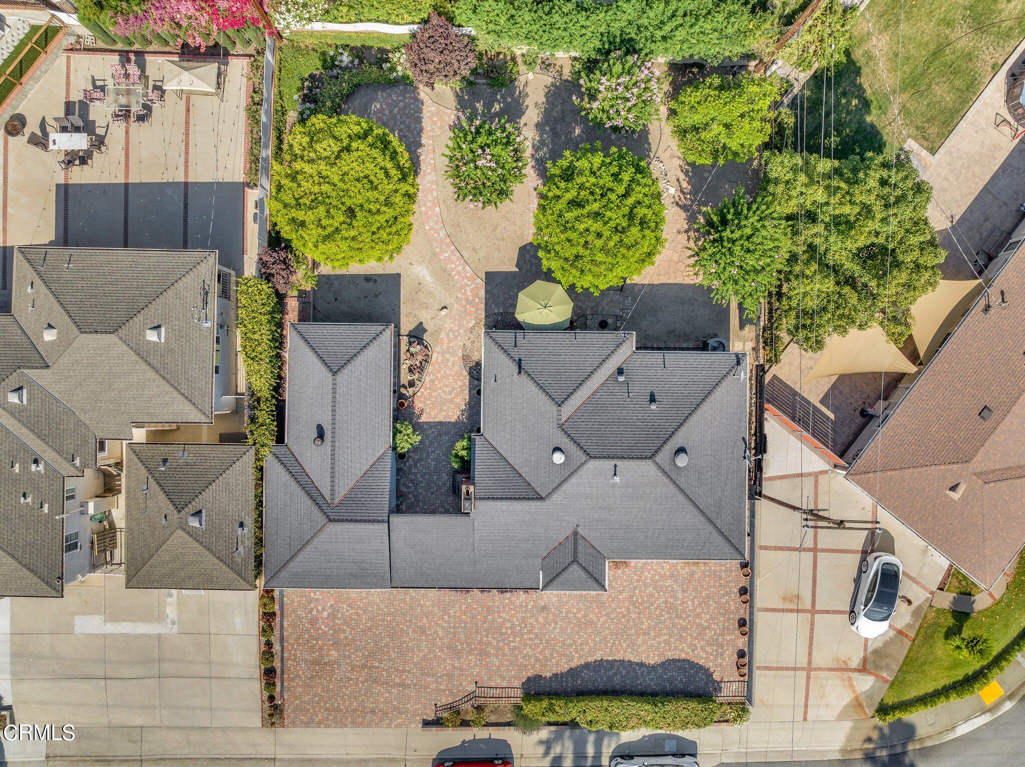 4632 Pennsylvania Avenue La Crescenta, CA 91214 - Photo 40 of 41 an aerial view of a house with a yard and large trees