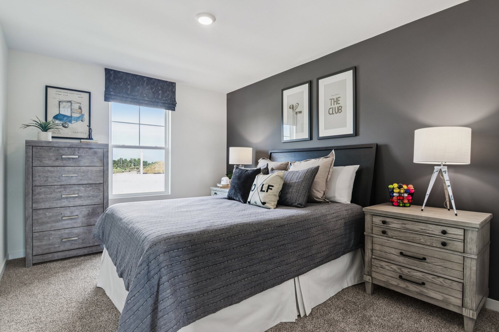 289 Snowdrop Lane Elgin, IL 60124 - Photo 23 of 44 a bedroom with a bed a lamp on dresser and a window