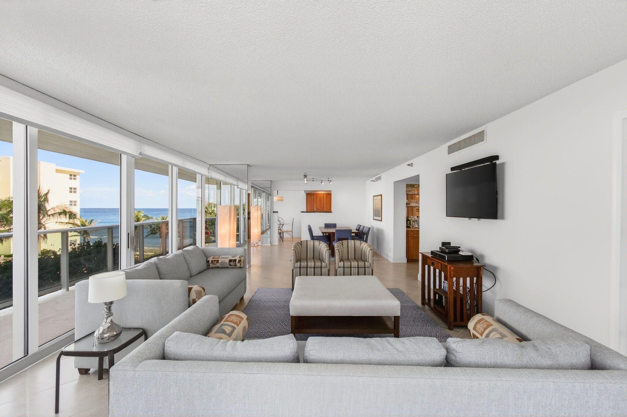 350 South Ocean Boulevard, Unit 3C Boca Raton, FL 33432 - Photo 12 of 109 Living-Dining Area