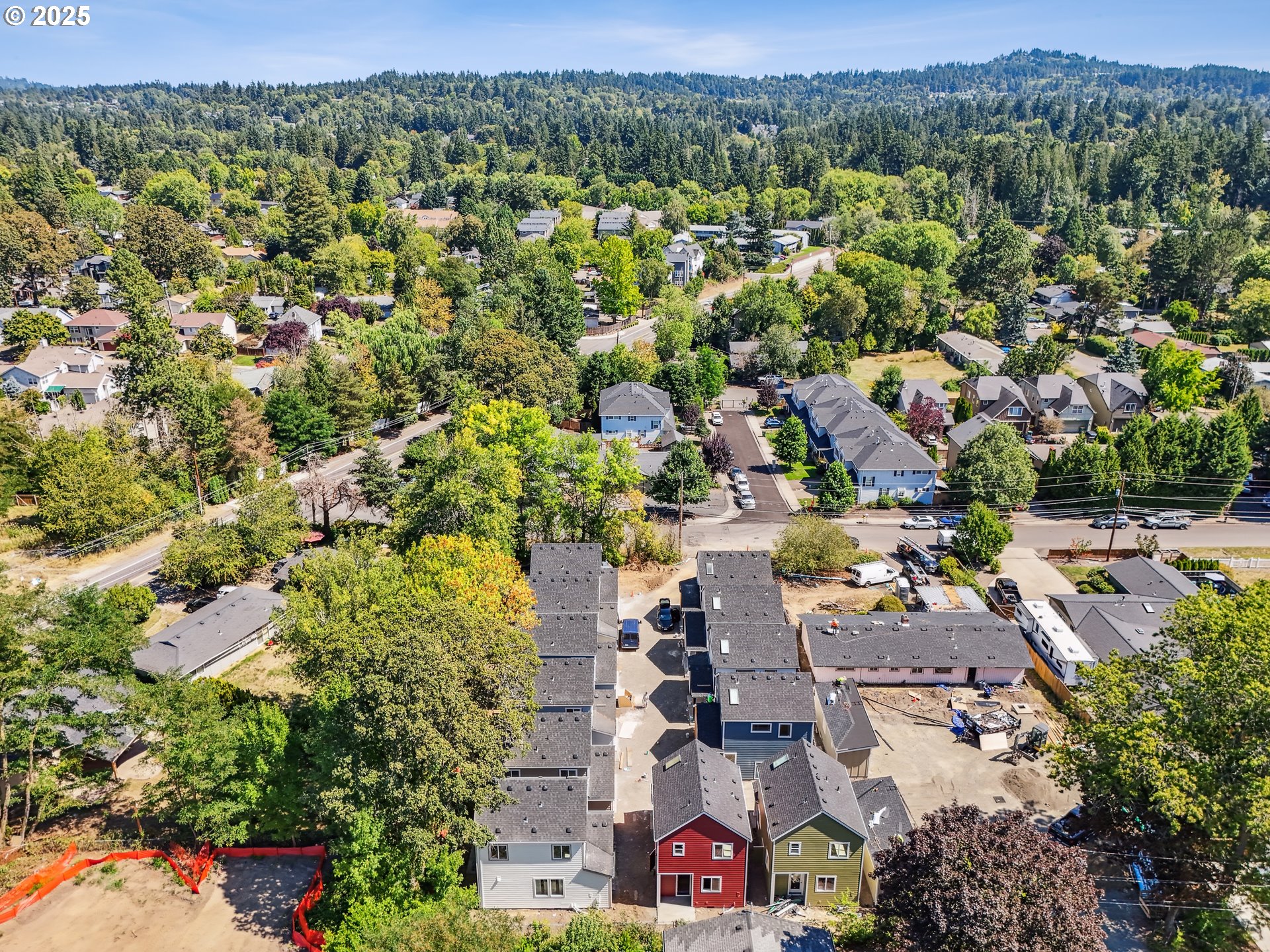 9556 Southwest 91st Avenue, Unit 2 Portland, OR 97223 - Photo 19 of 25 an aerial view of multiple house