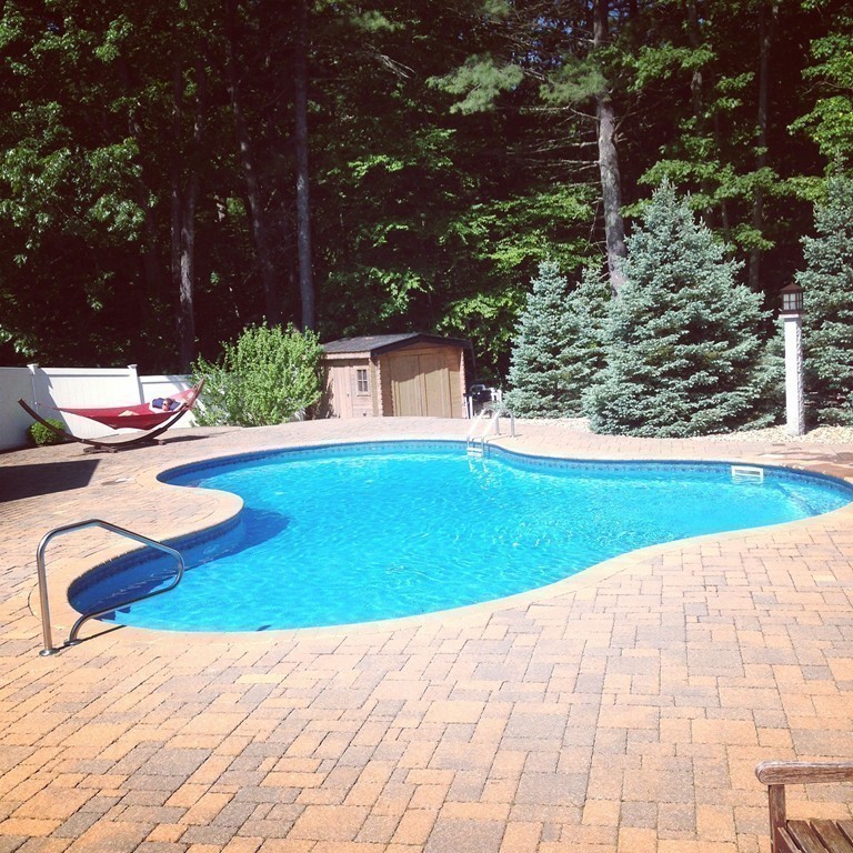 18 Paige Farm Road Amesbury, MA 01913 - Photo 4 of 28 a view of swimming pool with a yard