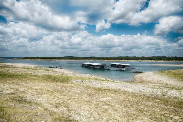 a view of an ocean and beach