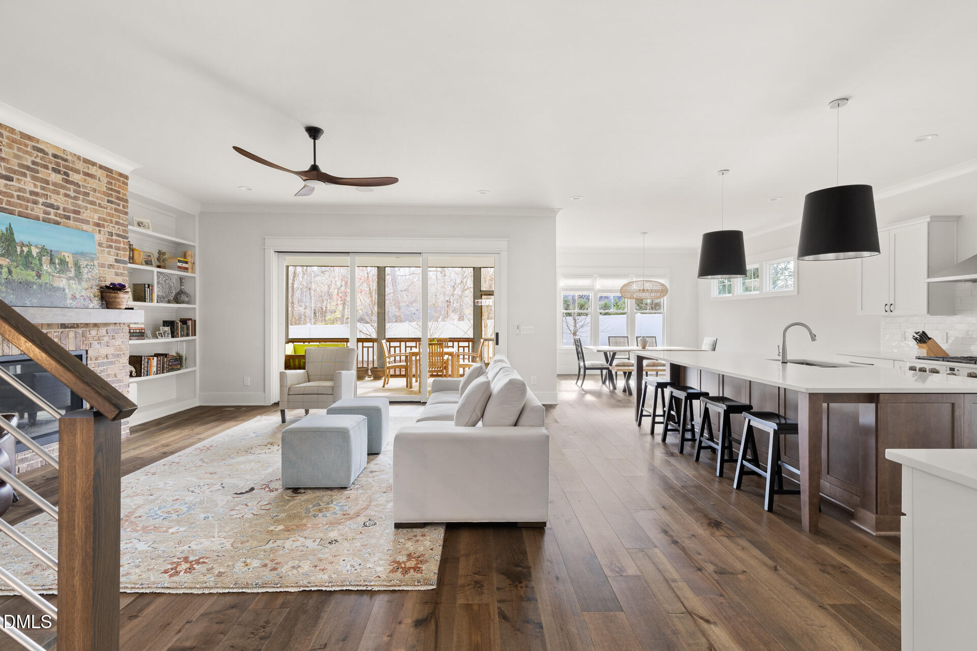 3025 Eden Harbor Court Raleigh, NC 27613 - Photo 6 of 44 a living room with furniture and wooden floor
