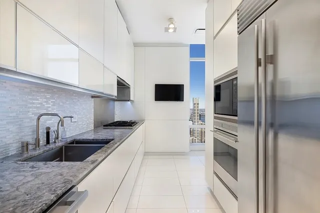 a large white building with front door