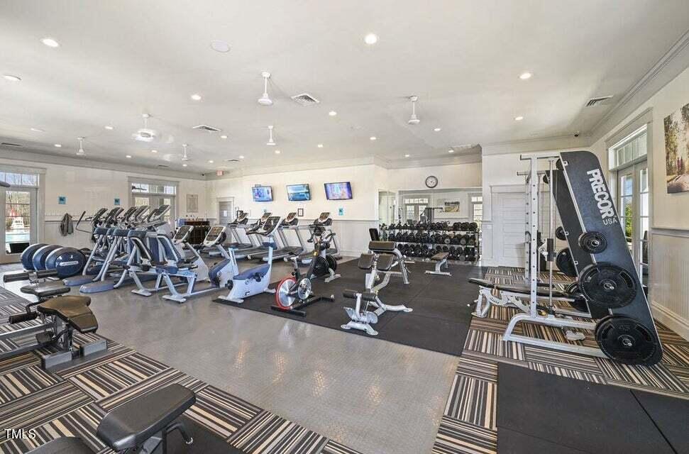 200 Regency Rdg Drive Apex, NC 27539 - Photo 24 of 39 a view of a room with gym equipment