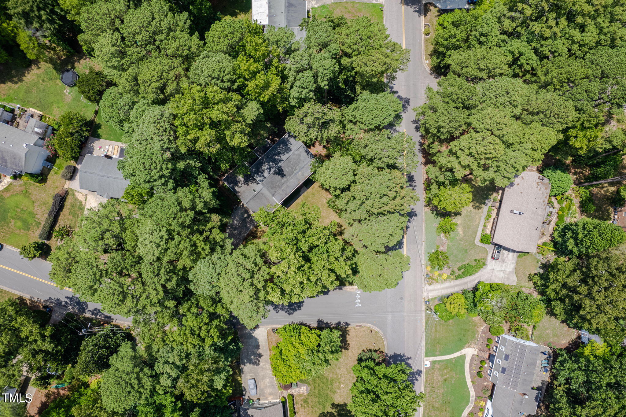 4205 Weaver Drive Raleigh, NC 27612 - Photo 47 of 48 an aerial view of a house with a yard and outdoor seating