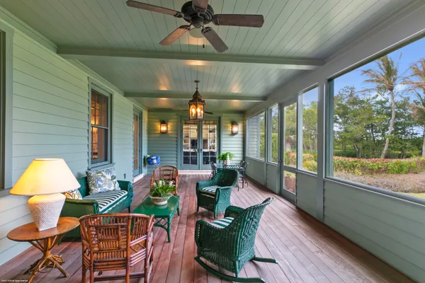 a outdoor space with furniture