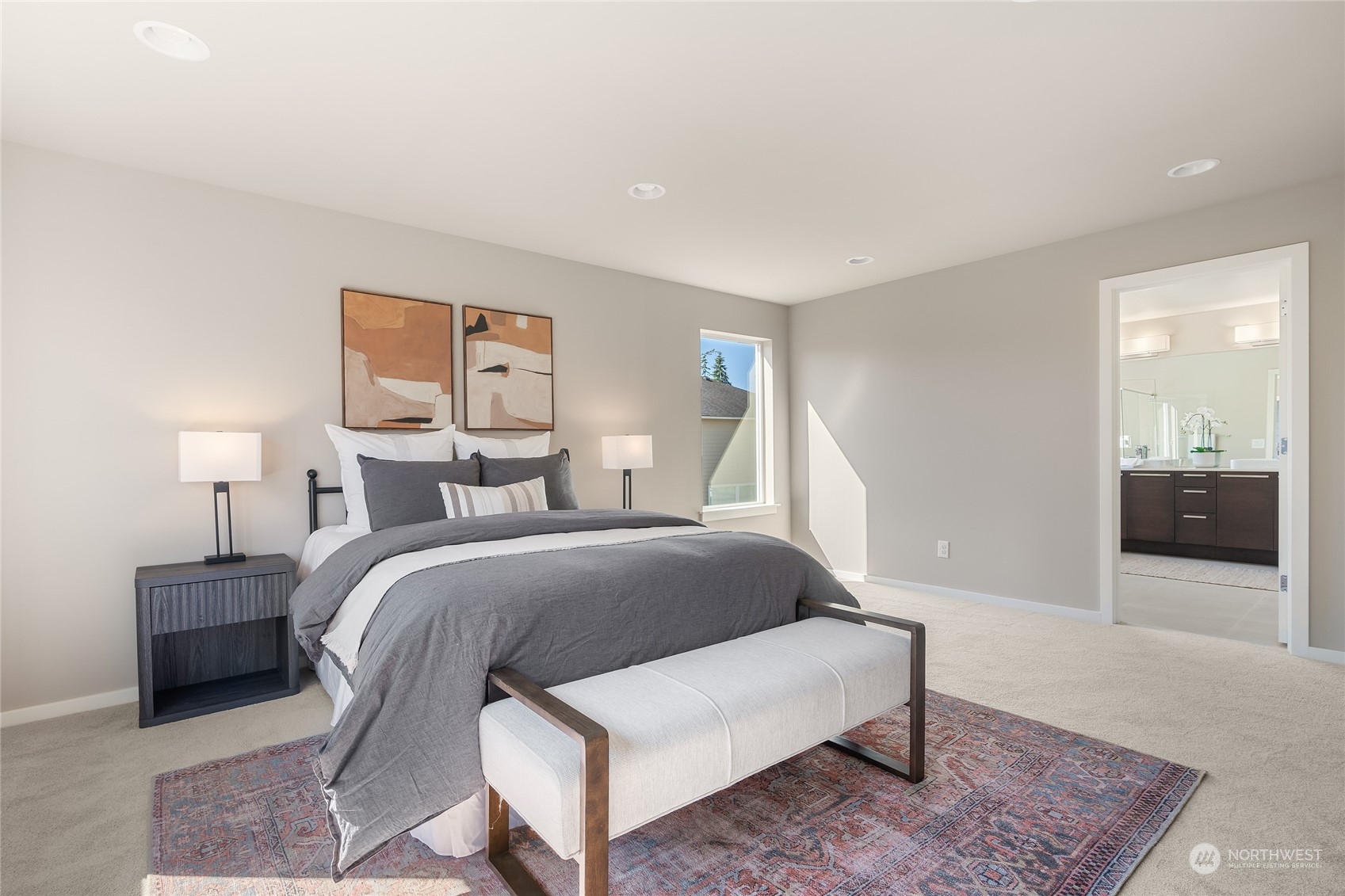 3926 171st Place Southeast Bothell, WA 98012 - Photo 13 of 40 a bedroom with a bed and a couch