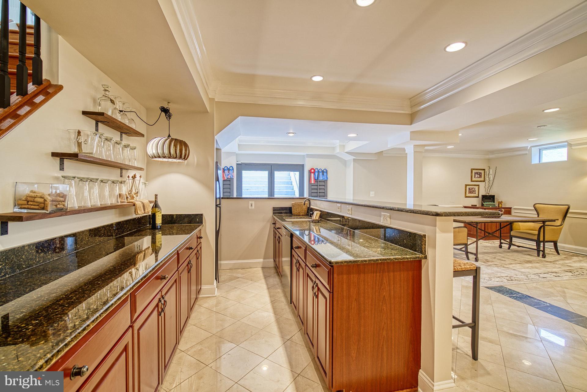 10896 Hunter Gate Way Reston, VA 20194 - Photo 38 of 70 LOWER LEVEL FULL BAR W/ FRIDGE & DISHWASHER