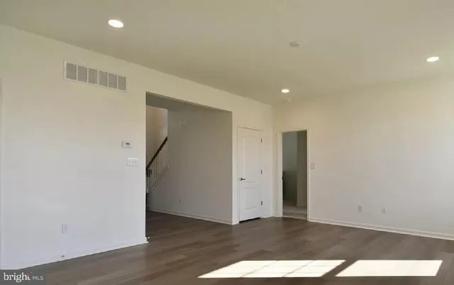 a view of an empty room