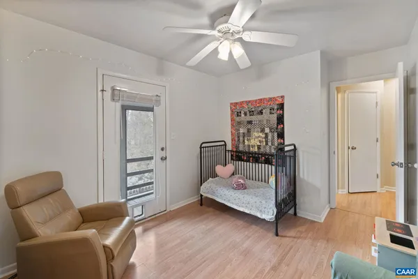 a view of a city street from a balcony