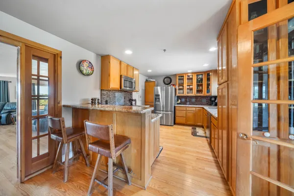 a house view with a seating space