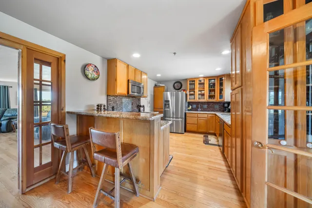 a house view with a seating space