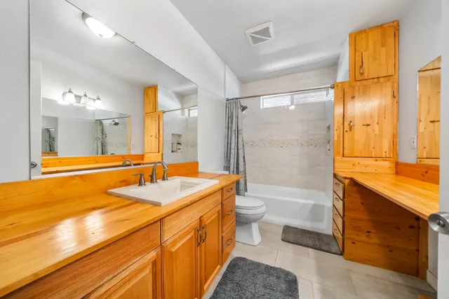 a backyard of a house with seating space