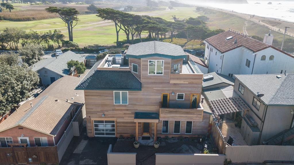 61 Elder Lane Pacifica, CA 94044 - Photo 29 of 37 an aerial view of a house with a ocean view