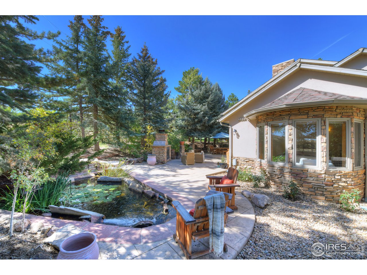 2966 Middle Fork Road Boulder, CO 80302 - Photo 21 of 40 Pond with Fountain