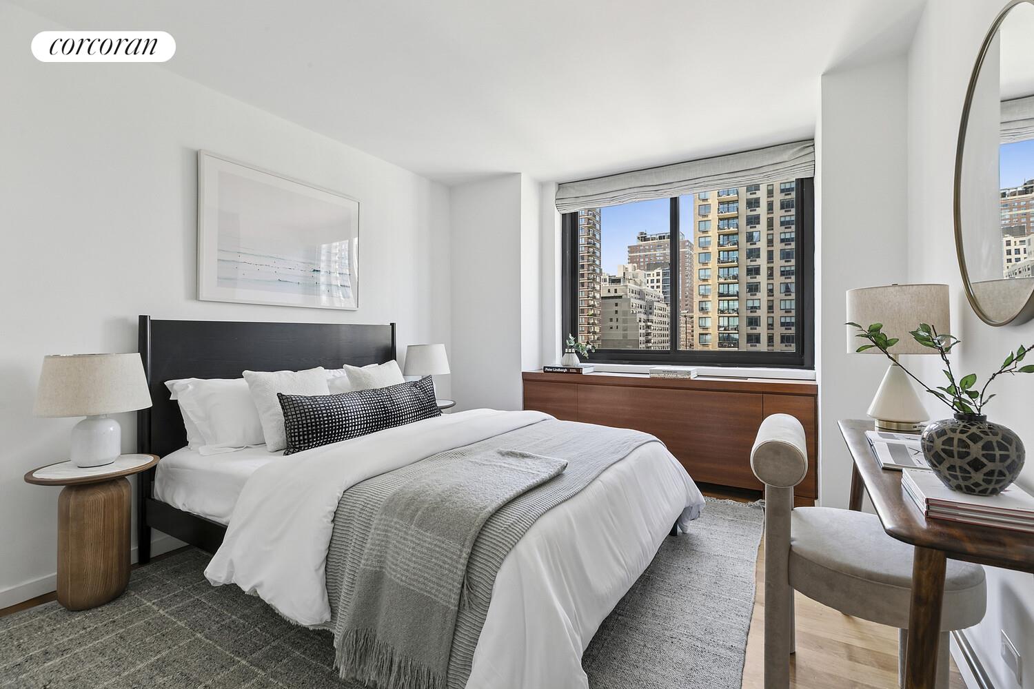515 East 72nd Street, Unit 11L Manhattan, NY 10021 - Photo 7 of 19 a bedroom with bed and a window