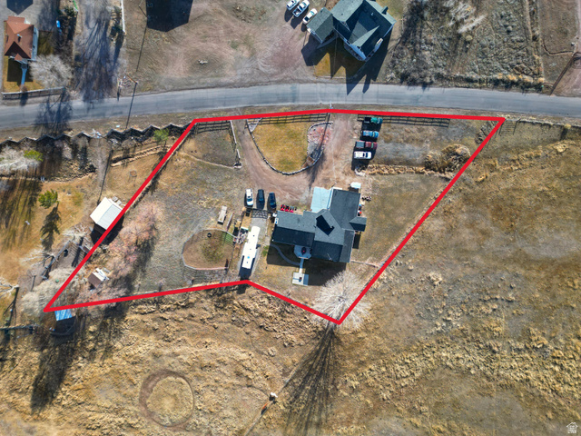 656 South Bullion Canyon Road Marysvale, UT 84750 - Photo 4 of 57 Aerial view of property and surrounding area featuring property boundaries highlighted