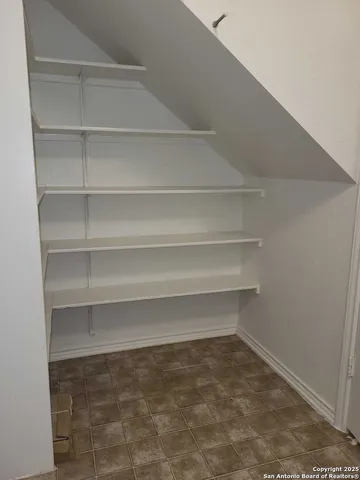 a view of a room with shelf