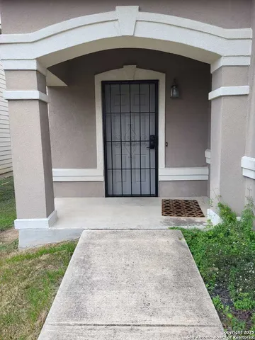 a view of front door of a house