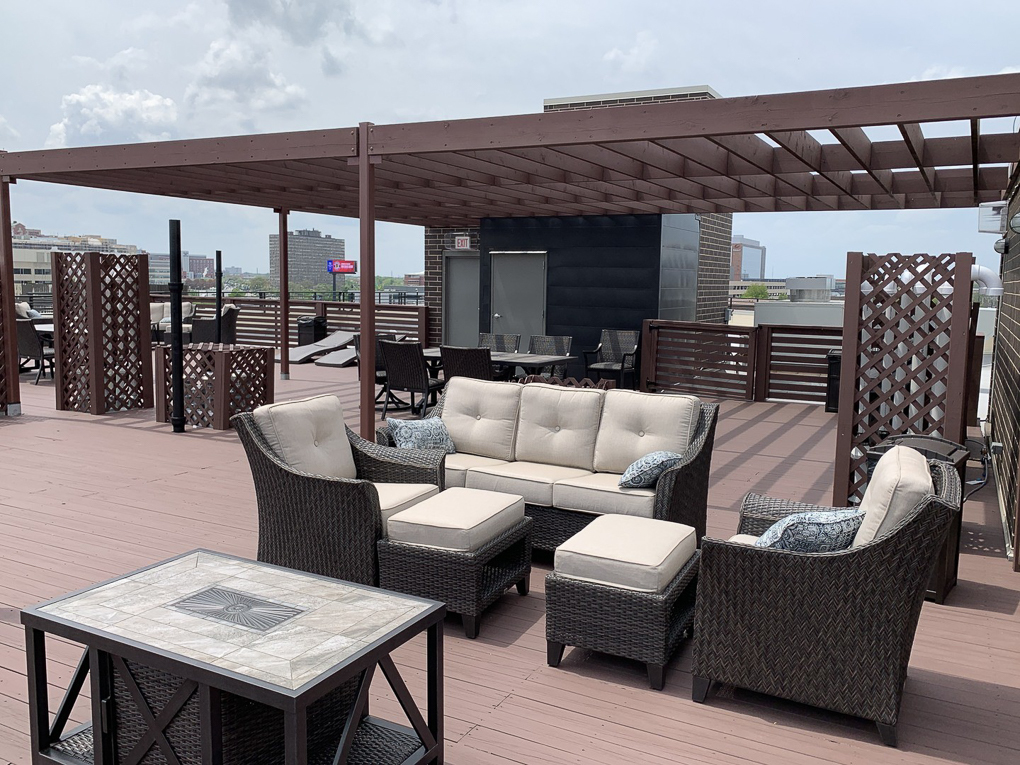 Undisclosed Address Chicago, IL 60612 - Photo 12 of 16 a outdoor living space with patio furniture and garden view