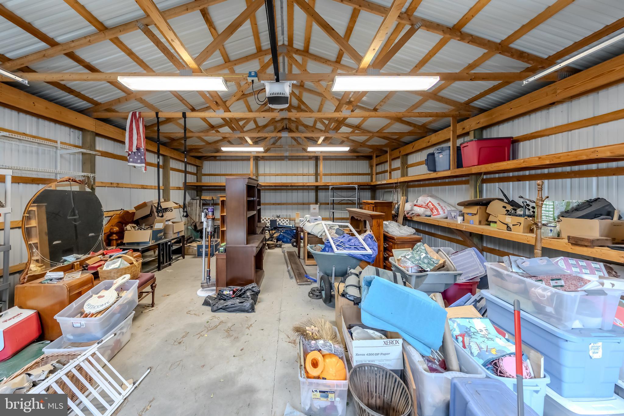 172 Mill Road Elmer, NJ 08318 - Photo 26 of 33 pole barn with shelving