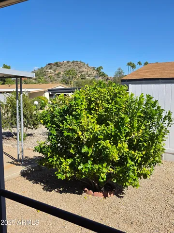 a view of a pathway of a house with backyard