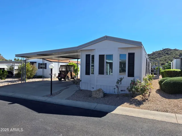 a view of a house with a patio