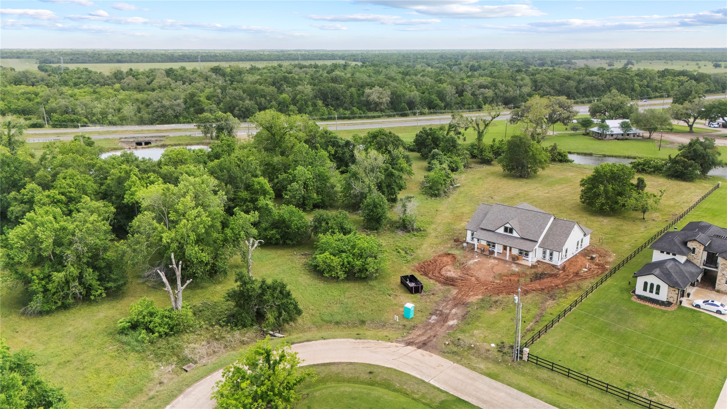1127 Saddlehorn Bend Angleton, TX 77515 - Photo 12 of 23 an aerial view of a house with a yard