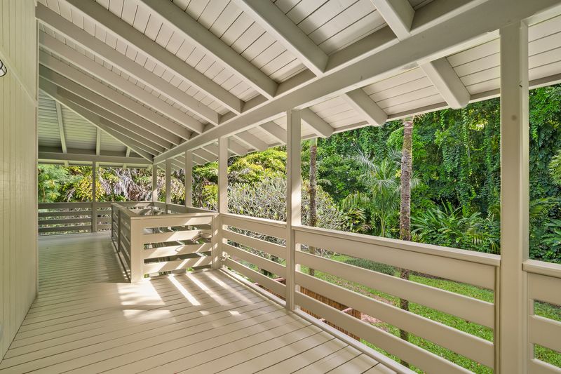 4485 Pilikoa Street Hanalei, HI 96714 - Photo 18 of 30 a view of porch with wooden floor
