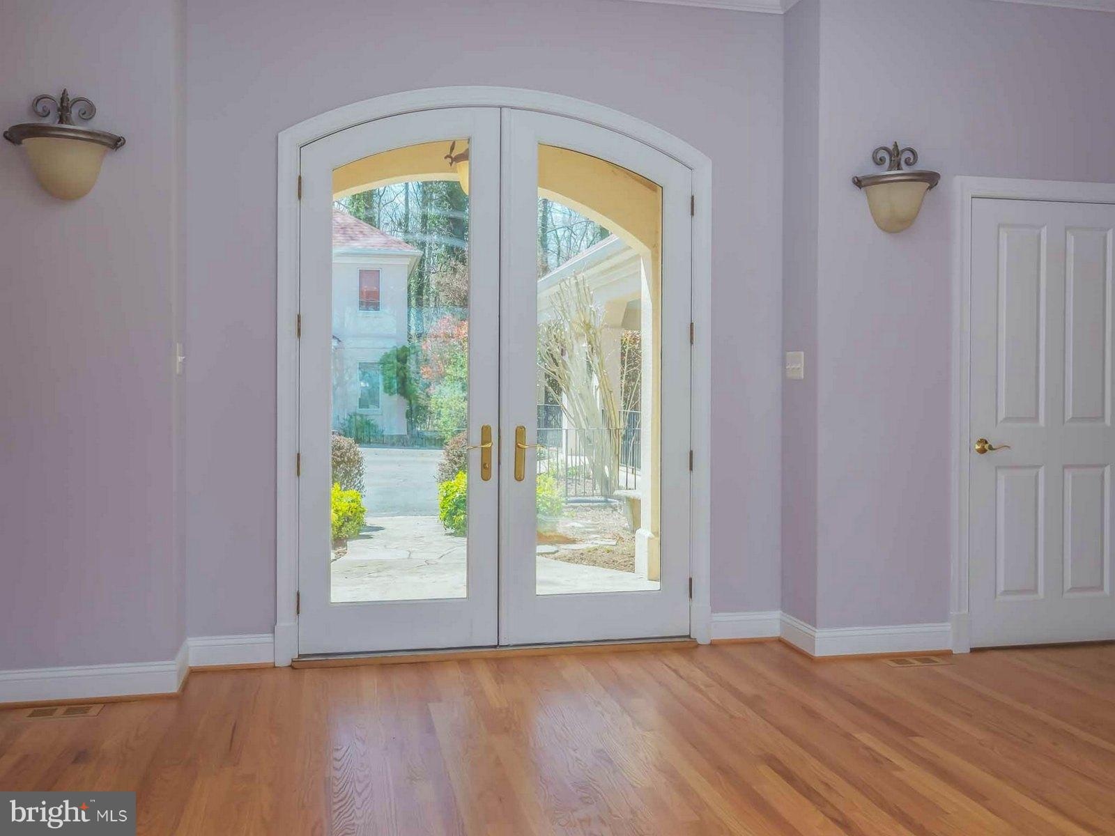 5825 Bayside Road St. Leonard, MD 20685 - Photo 5 of 30 Foyer Arched French Doors