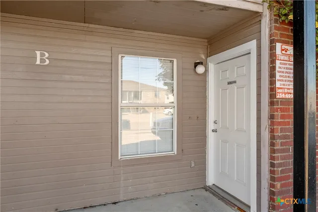 a view of front door