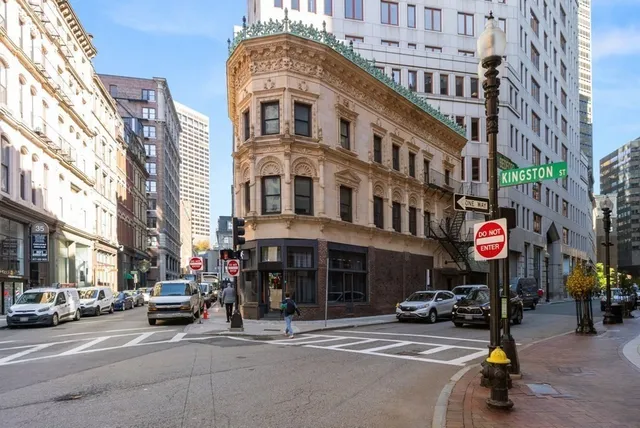 a view of a street in a building