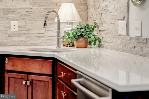 a close view of sink