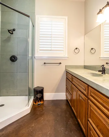 a bathroom with a sink and a bathtub