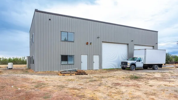 a backyard of a house