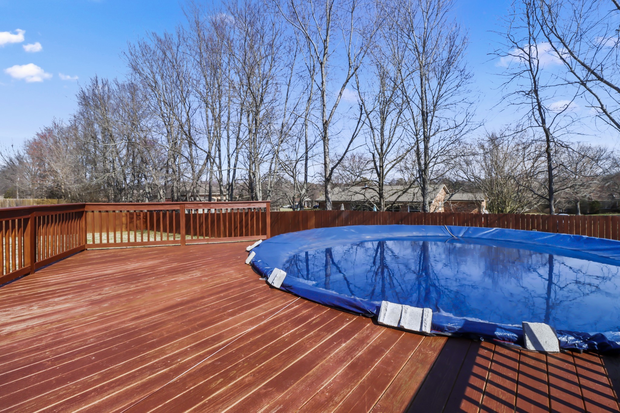 331 Tivoli Trail Springfield, TN 37172 - Photo 8 of 44 a view of a backyard with wooden fence