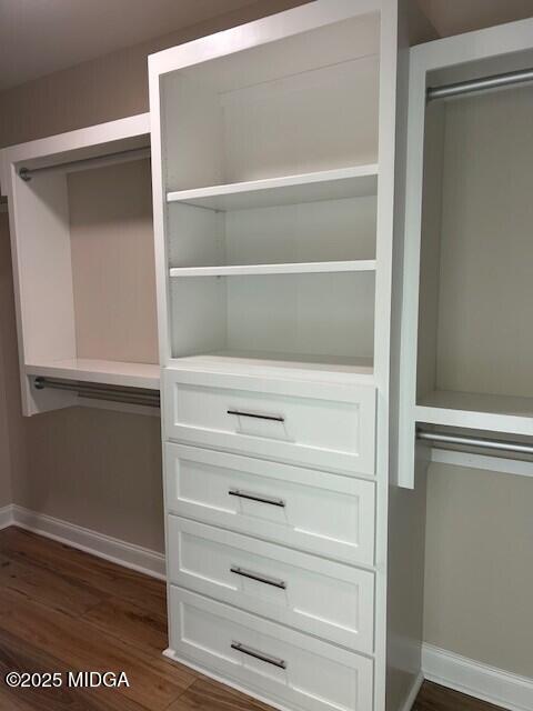 124 Camden Road Macon, GA 31210 - Photo 10 of 18 a view of walk in closet with empty racks