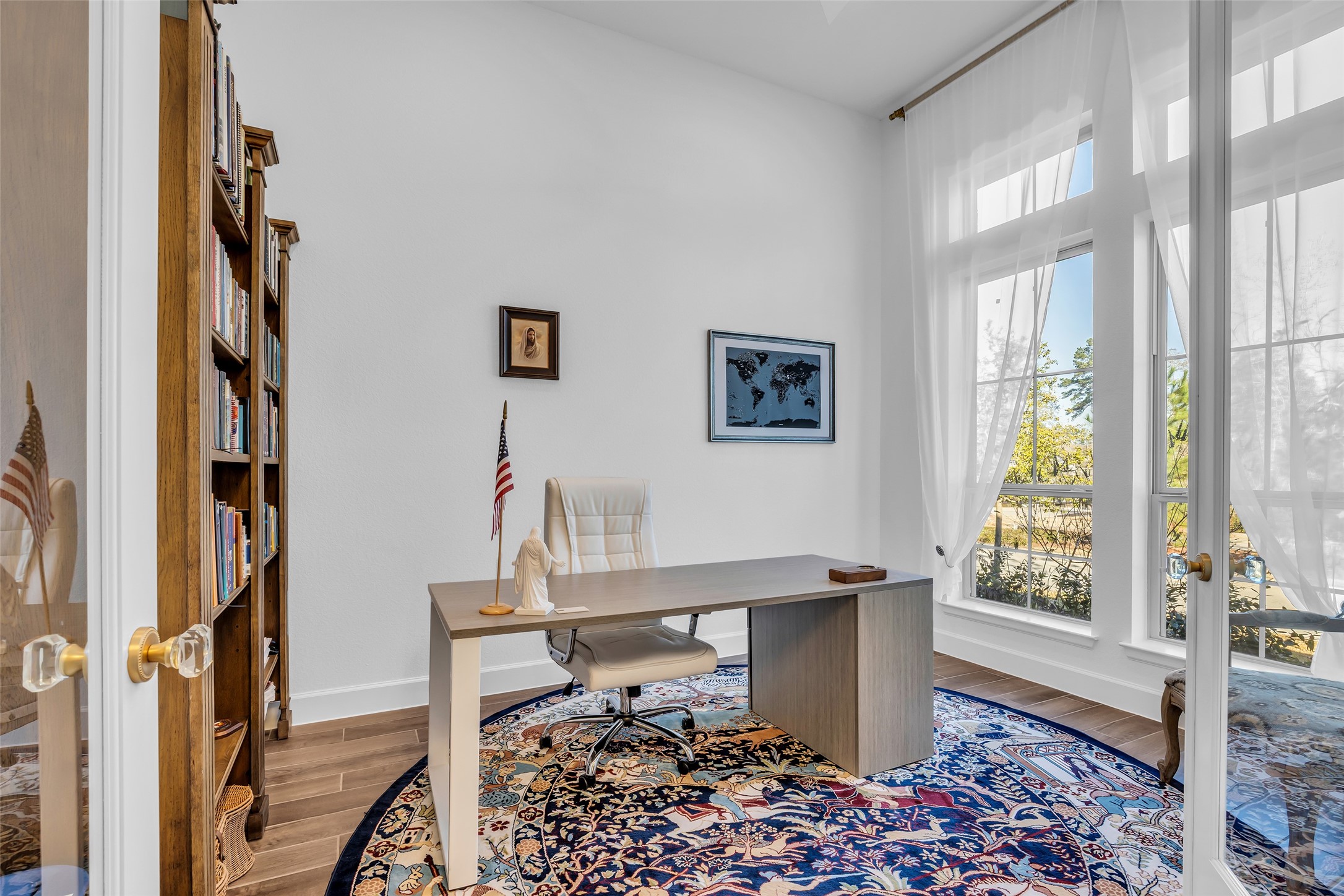 633 North Rivus Overlook Drive Willis, TX 77318 - Photo 12 of 27 Study with floor to ceiling windows