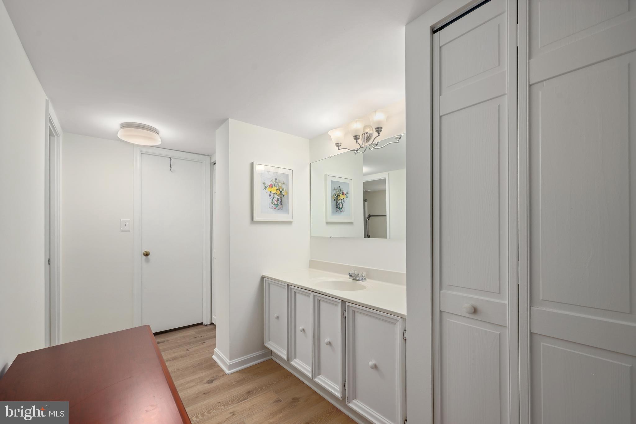 5837 Cove Landing Road, Unit 101 Burke, VA 22015 - Photo 19 of 35 a bathroom with a sink and mirror