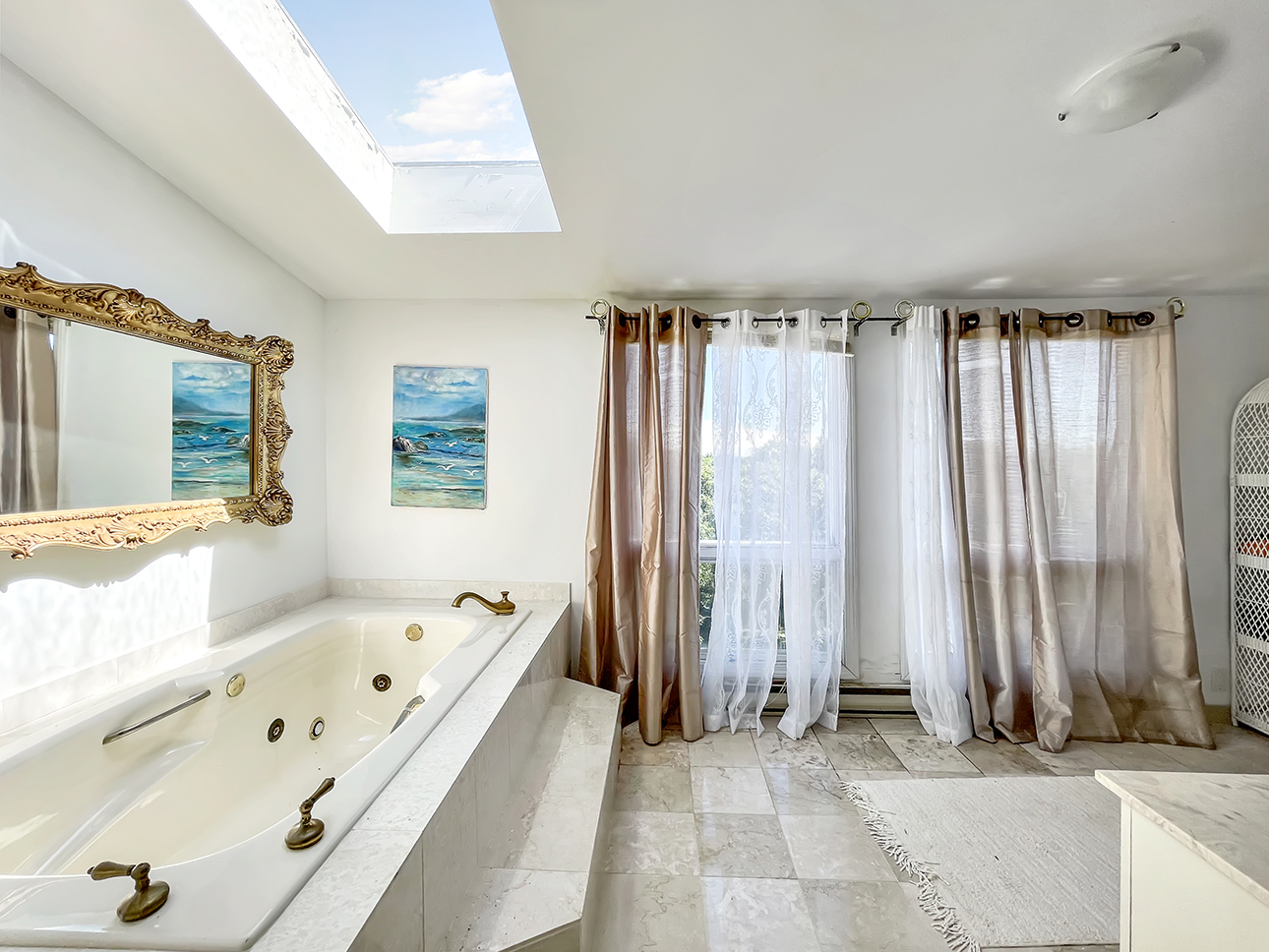 70 Capawock Road West Tisbury, MA 02568 - Photo 16 of 23 a bathroom with a bathtub and a shower