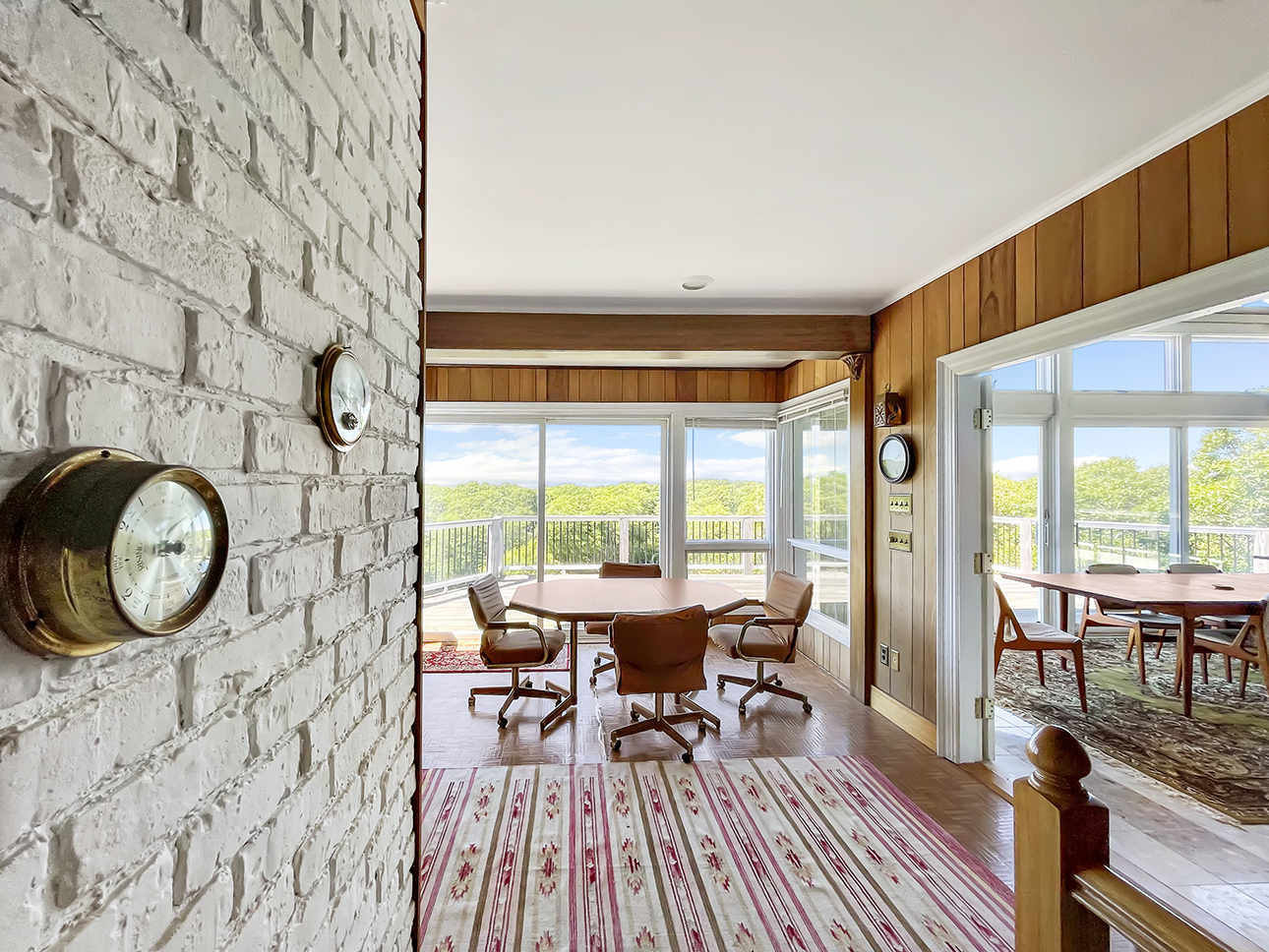 70 Capawock Road West Tisbury, MA 02568 - Photo 17 of 23 a view of a dining room with furniture window and outside view