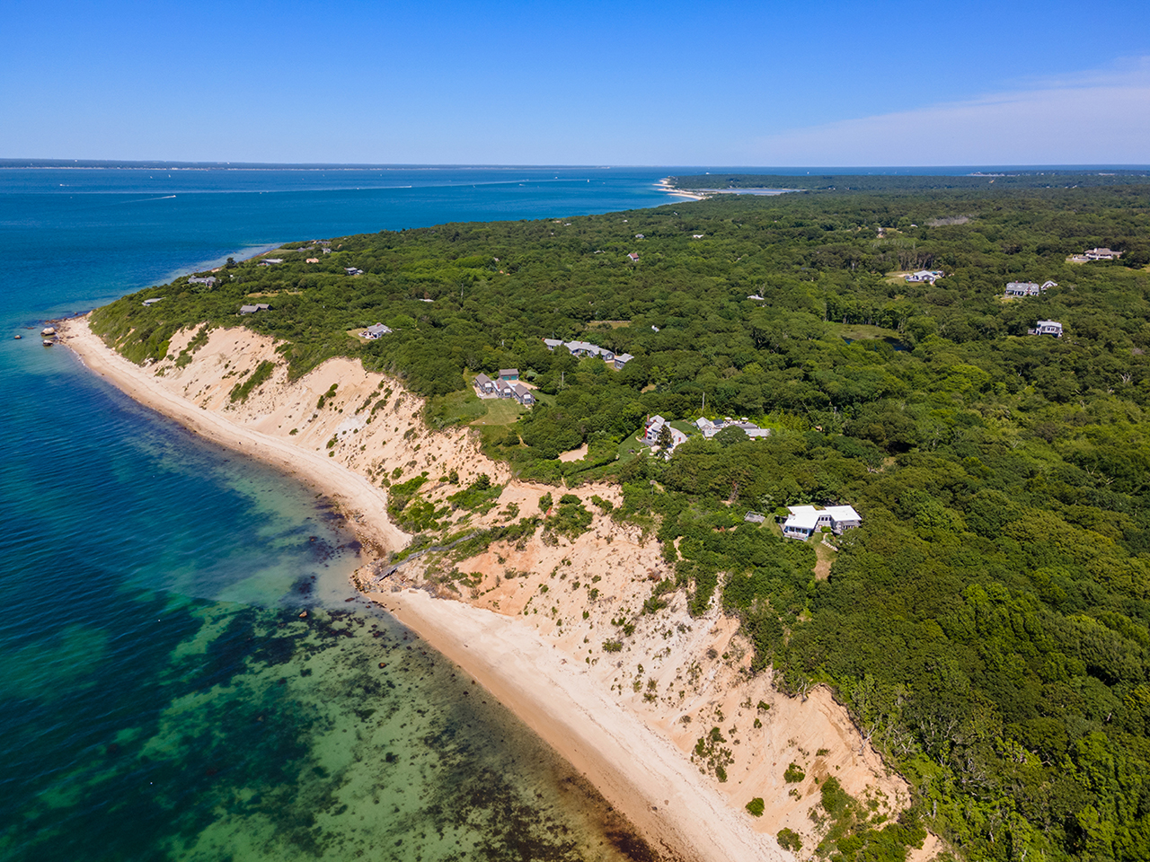 70 Capawock Road West Tisbury, MA 02568 - Photo 9 of 23 a view of a lake with a yard