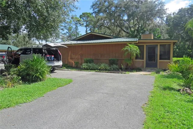 a view of a building with a street view
