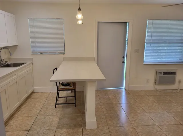 a room with table and chair