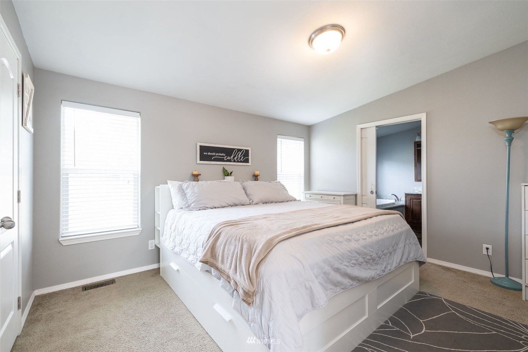 8301 Custer Road Southwest Lakewood, WA 98499 - Photo 14 of 34 a bedroom with a bed and a window